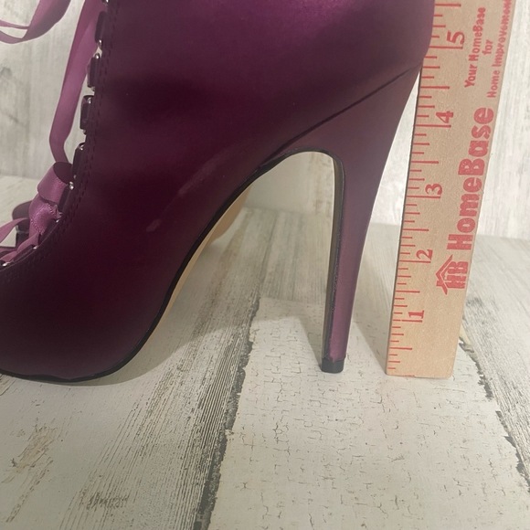 Steve Madden Fuego Corset Style Lace Up Heels Purple size 7.5 - Picture 10 of 10